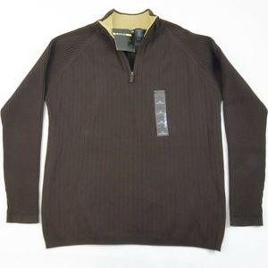 CLAIBORNE XL v neck new Sweater Quarter Zip